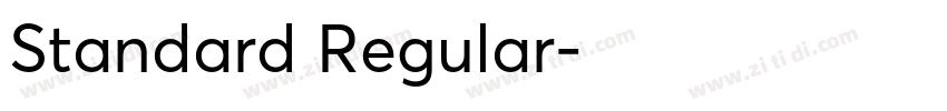 Standard Regular字体转换